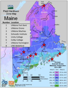 map of campuses participating in the experiment